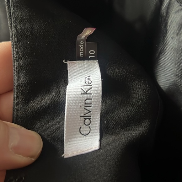 NWT Calvin Klein Black Zip Up Dress Size 10 - Picture 4 of 5